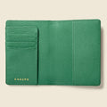 Leather Passport Wallet with RFID - Green by CASUPO