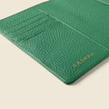 Leather Passport Wallet with RFID - Green by CASUPO