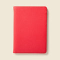 Leather Passport Wallet with RFID - Red by CASUPO