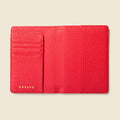 Leather Passport Wallet with RFID - Red by CASUPO