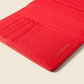 Leather Passport Wallet with RFID - Red by CASUPO