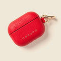 Leather Airpod Case - Red by CASUPO
