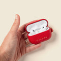 Leather Airpod Case - Red by CASUPO