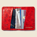 Compact Bifold with RFID Protection - Red Paisley by CASUPO