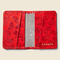 Compact Bifold with RFID Protection - Red Paisley by CASUPO