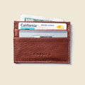 Slim Card Holder Wallet with RFID Protection - Chocolate by CASUPO