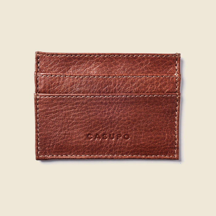 Slim Card Holder Wallet with RFID Protection - Chocolate by CASUPO