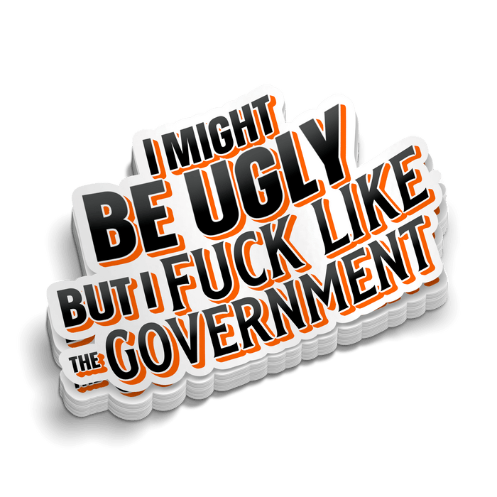 F Like The Government - Hard Hat Decal by Armed American Supply