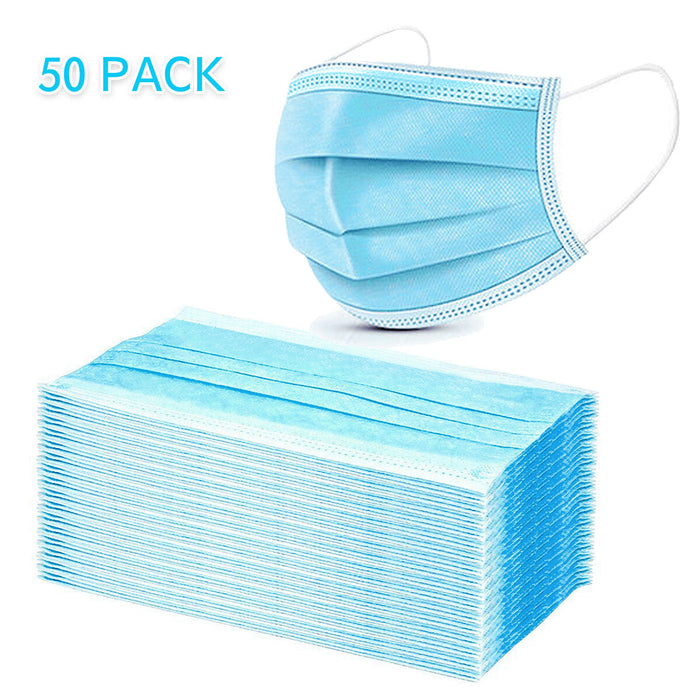 Disposable Protective Face Mask - Pack of 50 by Avera Group