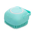 Soft Dog Cat Pet Bath Scrubber Massager Brush With Shampoo Dispenser by DailySale