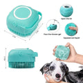 Soft Dog Cat Pet Bath Scrubber Massager Brush With Shampoo Dispenser by DailySale
