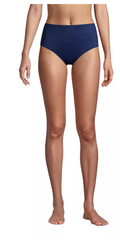 Lands End Retro Tummy Slimmer High-Waist Bikini Bottoms by Vanessa Jane