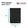 Ultra Armor Laptop & Tablet Faraday Bag – Cybersecurity, Privacy & EMP Attack Shield (Fits up to 16.5" Laptops) by DefenderShield