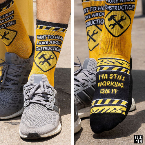 Dad Joke - Construction by Rock 'Em Socks