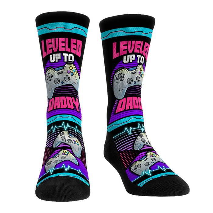 Leveled Up To Daddy by Rock 'Em Socks