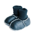 cozy booties | navy by Finn + Emma