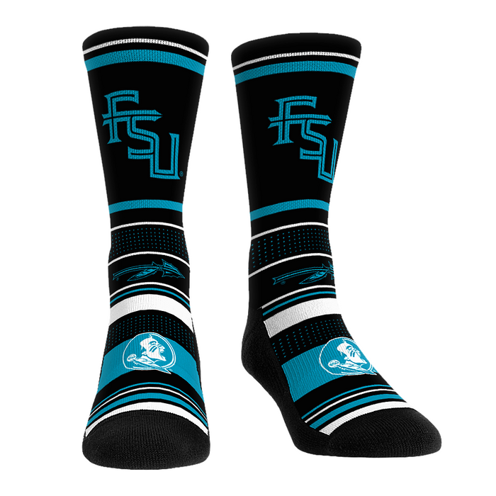 Florida State Seminoles - Turquoise Seminole Stripe by Rock 'Em Socks