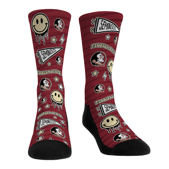 Florida State Seminoles - Smiley Stickers by Rock 'Em Socks