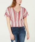 Crave Fame by Almost Famous Juniors Batwing-Sleeve Crop Top, Sz Small by Vanessa Jane