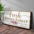 Fresh Flower Market Sign by Tailored Canvases