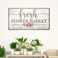 Fresh Flower Market Sign by Tailored Canvases