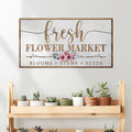 Fresh Flower Market Sign by Tailored Canvases