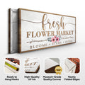 Fresh Flower Market Sign by Tailored Canvases
