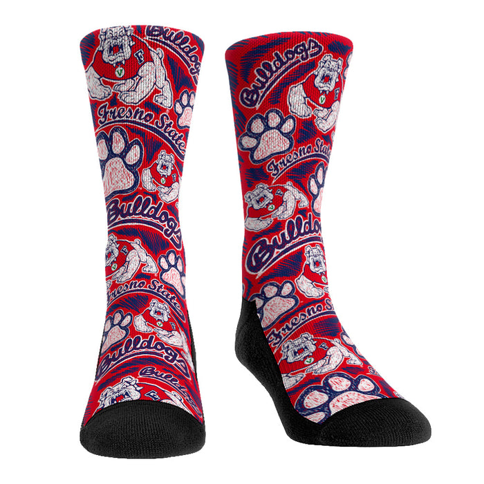Fresno State Bulldogs - Logo Sketch by Rock 'Em Socks