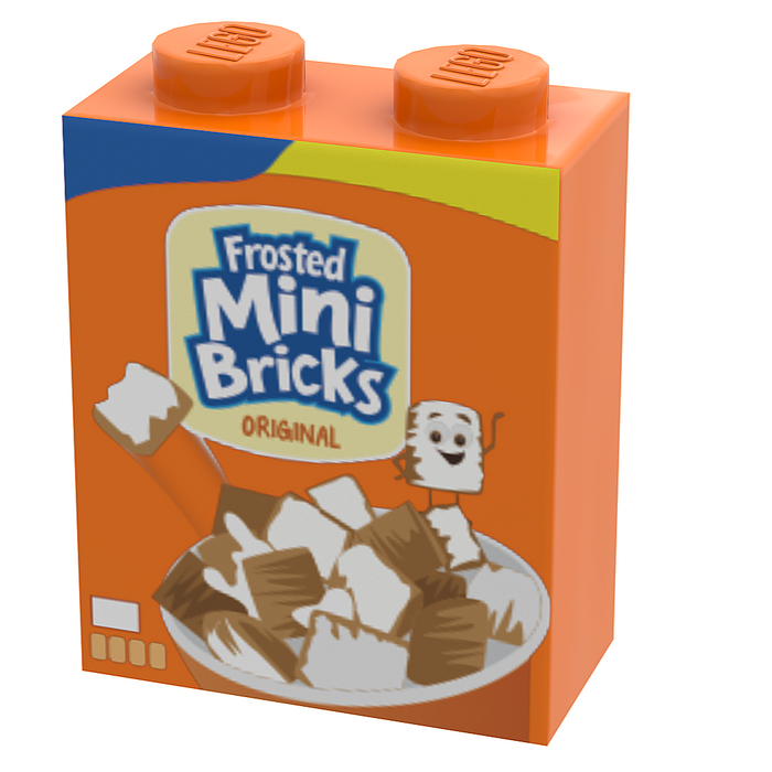Frosted Mini Bricks Cereal (1x2x2 Brick) by B3 Customs