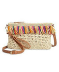 I.N.C. International Concepts Women's Tropical Straw Crossbody Bag by Vanessa Jane