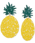 Alfani Gold-Tone Colored Pineapple Drop Earrings by Vanessa Jane