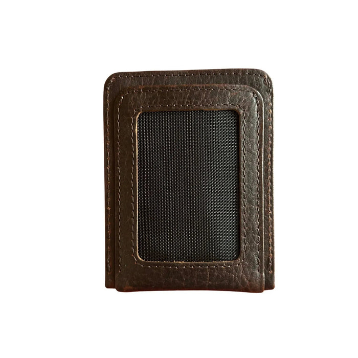 Full-grain Front Pocket Leather Wallet With RFID by MiamiLeathers.com
