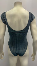 HOLLISTER Gilly Hicks Ribbed Velour V-Neck Cheeky Bodysuit Medium by Vanessa Jane