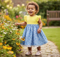 Blossom Organic Cotton Toddler Dress – Everyday Summer Dress for Girls by ozznekshoes
