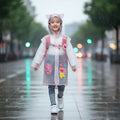 Ozznek Kids Clear Waterproof Raincoat – Transparent Backpack-Friendly Rain Jacket with Hood & Visor by ozznekshoes