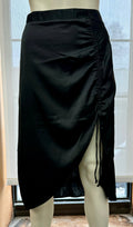Japra Asymmetrical Black Skirt, Size Medium by Vanessa Jane