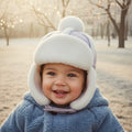 Kids Sherpa Aviator Winter Hat with Ear Flaps | Warm Fleece Pullover by ozznekshoes