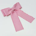 Frilled and Textured Doubled Bow Hair Clip