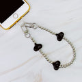Hearts And Beads Phone Wrist Lanyard by Ellisonyoung.com