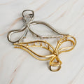 Annie Metal Bow Hair Claw Set Of 2