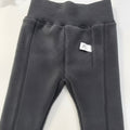 Fleece-Lined Ribbed Footed Leggings – Thermal Winter Toddler & Baby Pants by ozznekshoes