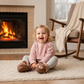 Kids’ Fuzzy Slippers | Bear & Bunny Animal House Shoes by ozznekshoes