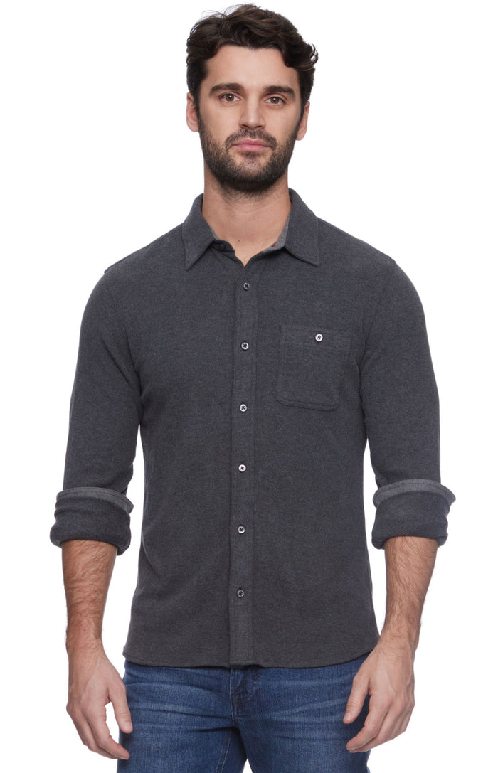 CHANNING LS HERO KNIT FLANNEL by Boutique 23