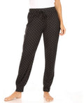 Tahari Womens Relaxed Fit Elastic Waistband Drawstring Jogger, Medium/Black by Vanessa Jane