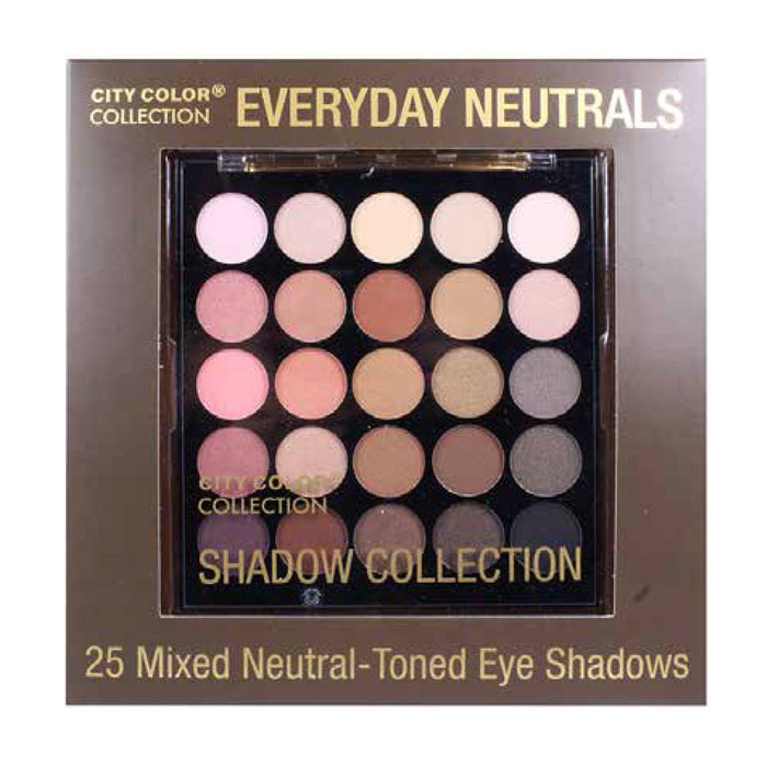 CITY COLOR Collection Everyday Neutrals Eye Shadow Palette by Avera Group