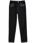 Hello Kitty Toddler Girls Ponte-Knit Bow Leggings - Black, Size 2T by Vanessa Jane