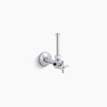 Kohler 1/2 angle supply with stop, cross handle and rigid vertical tube by Vanessa Jane