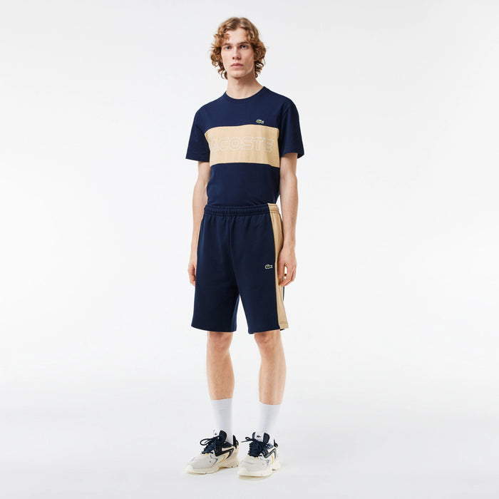 Lacoste Men's Colorblock Fleece Shorts by I-Max Fashions