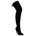 Gisele -50 Black Ultra Suede {Order 1/2 Size Larger} by The House of Stylez