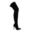 Gisele -50 Black Ultra Suede {Order 1/2 Size Larger}